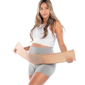 Bellefit Belly Support gentle compression ajustable Band NEW Nude
